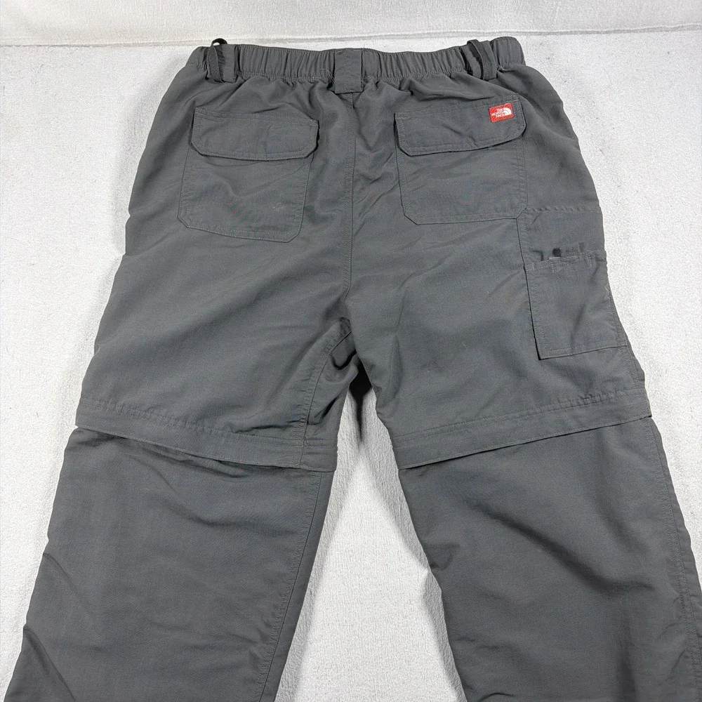 The North Face Pants Mens 32x29 Gray Convertible Cargo Nylon Hiking Travel
